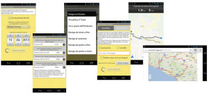 alcune pagine della App